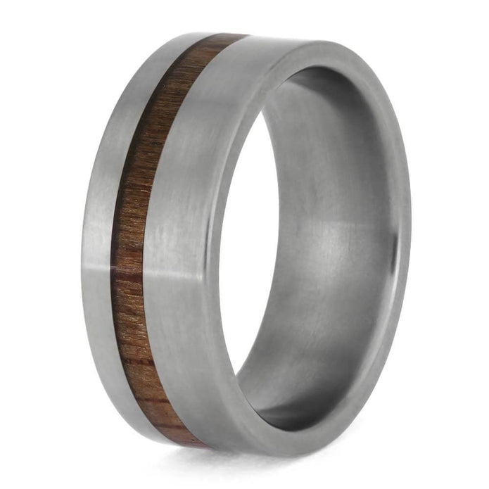 Redwood Wedding Band in Titanium