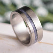Custom Blue Sapphire Wedding Band for Men