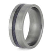 Titanium and Sapphire Wedding Band