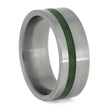 Green Jade Inlay Ring for Men