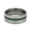 Handmade Jade Wedding Ring in Titanium