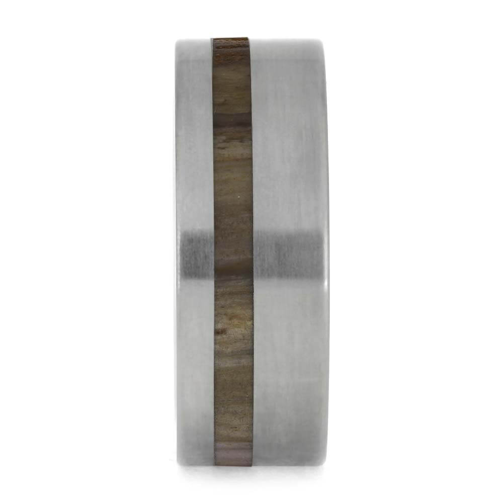 Custom Petrified Wood Ring for Men