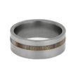 Unique Wedding Band for Men with Petrified Wood