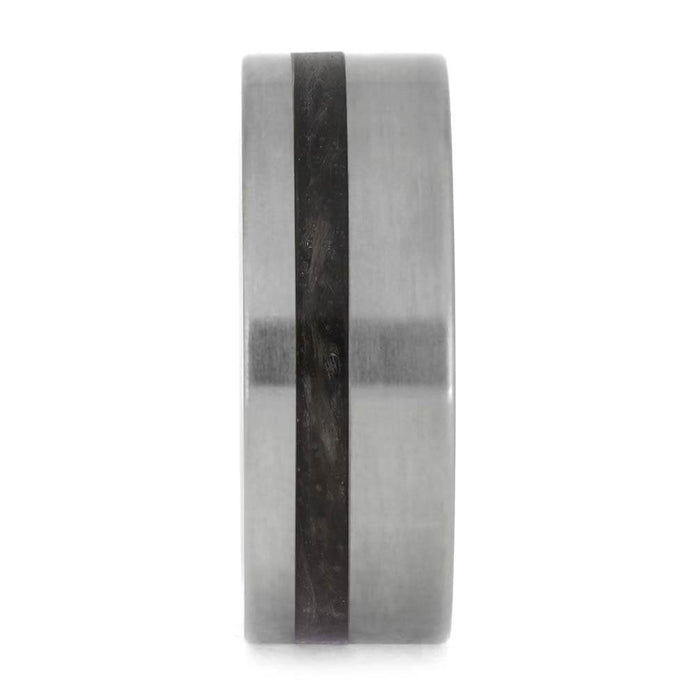 Fur Ring in Matte Titanium