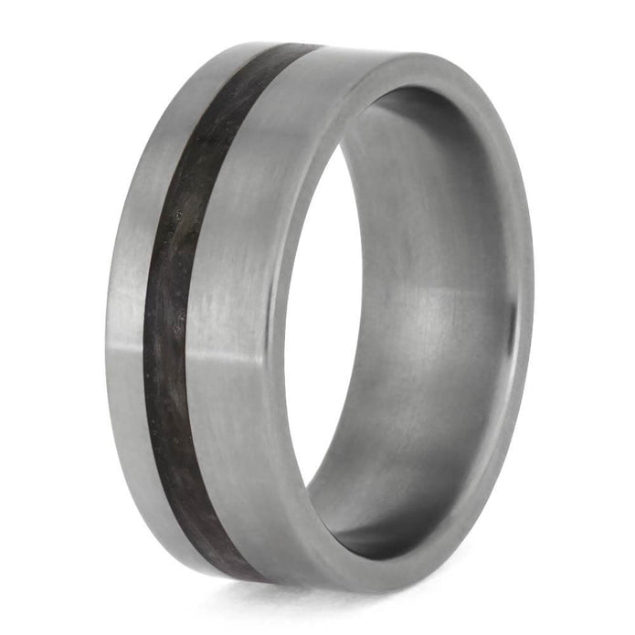 Pet Memorial Ring with Fur Inlay