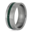 Men's Malachite Ring in Titanium