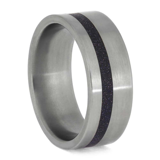 Handmade Goldstone Wedding Band