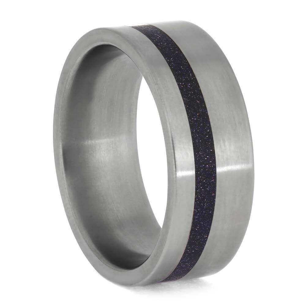 Handmade Goldstone Wedding Band