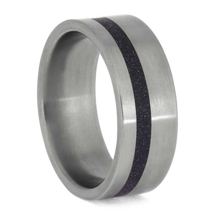 Handmade Goldstone Wedding Band