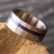 Blue Goldstone Wedding Band