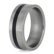 Masculine Wedding Band with Goldstone