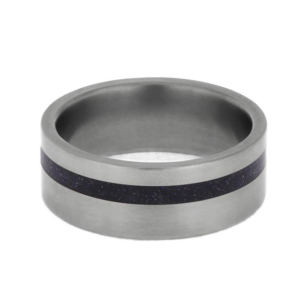 Goldstone Ring in Titanium