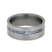 Solid Larimar Stone Wedding Band for Men