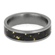Unique Men's Wedding Band with Gold Foil