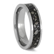 Handmade Memorial Ring with Black Enamel Inlay