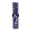 Blue Enamel Memorial Ring with Cremation Ashes