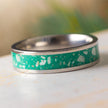 Green Ring with Ashes | Memorial Jewelry