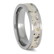 Custom Titanium and Ashes Ring for Men