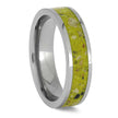 Memorial Ring with Yellow Enamel Backing