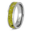 Unique Memorial Ring with Yellow Enamel