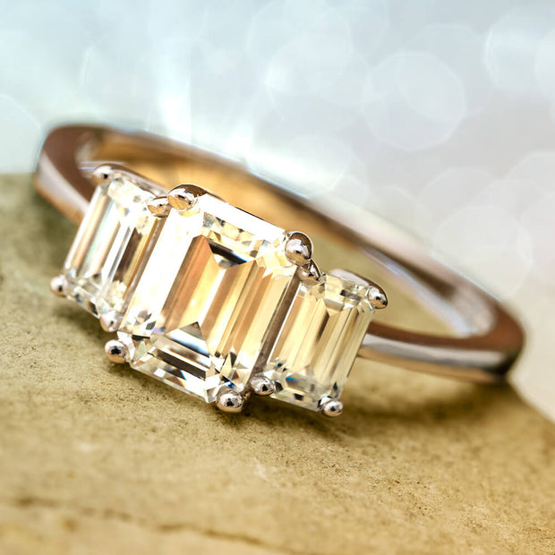 Moissanite Engagement Ring