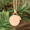 Rose Gold Colored Urn Necklace