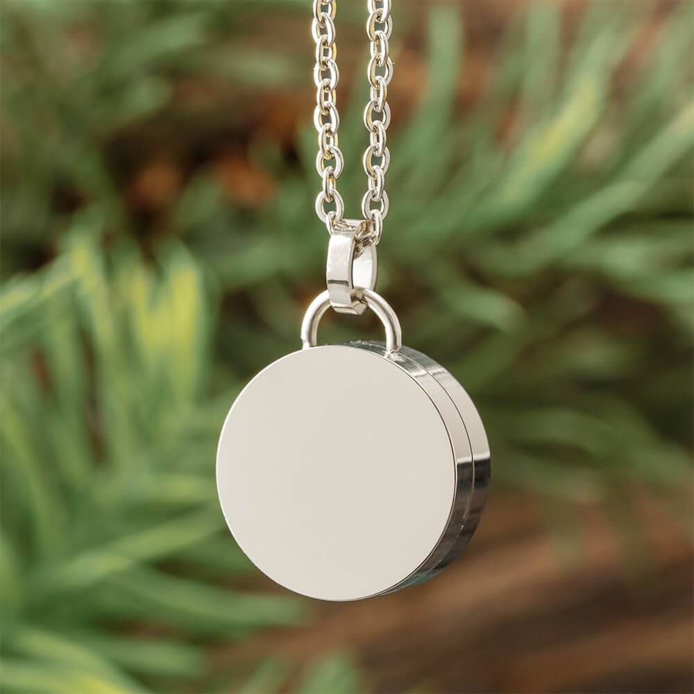 Silver Colored Necklace Urn