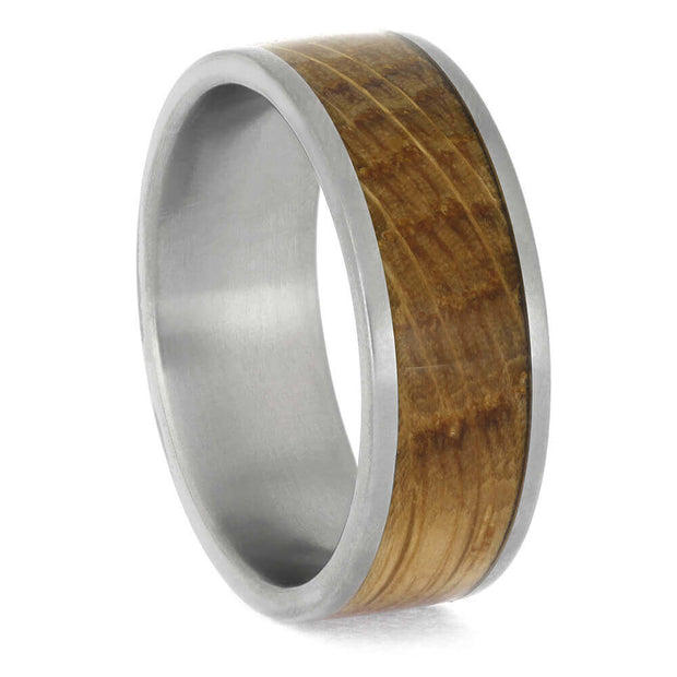 Handmade Tequila Wood Wedding Band