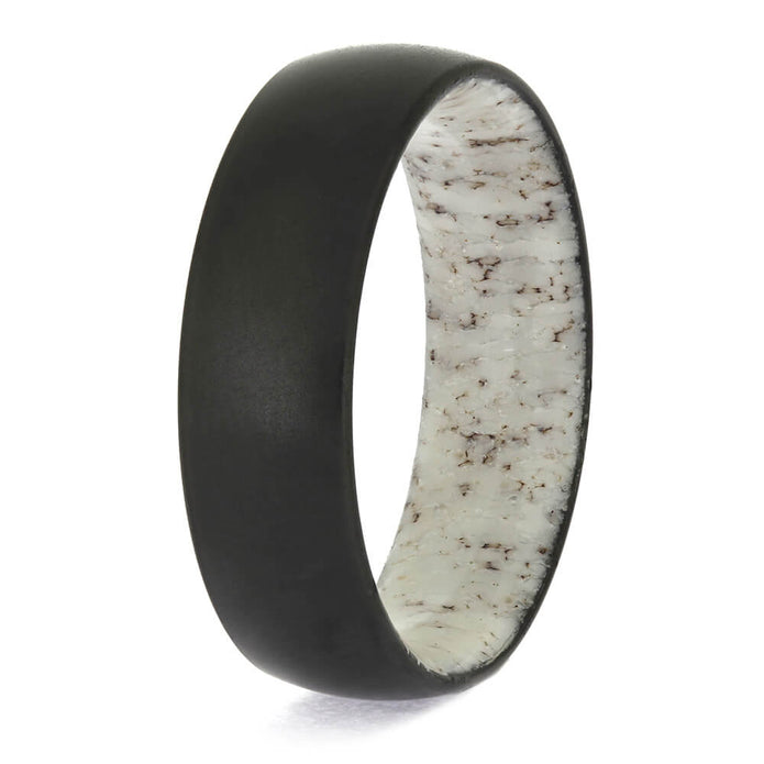 Unique Black Zirconium Wedding Band