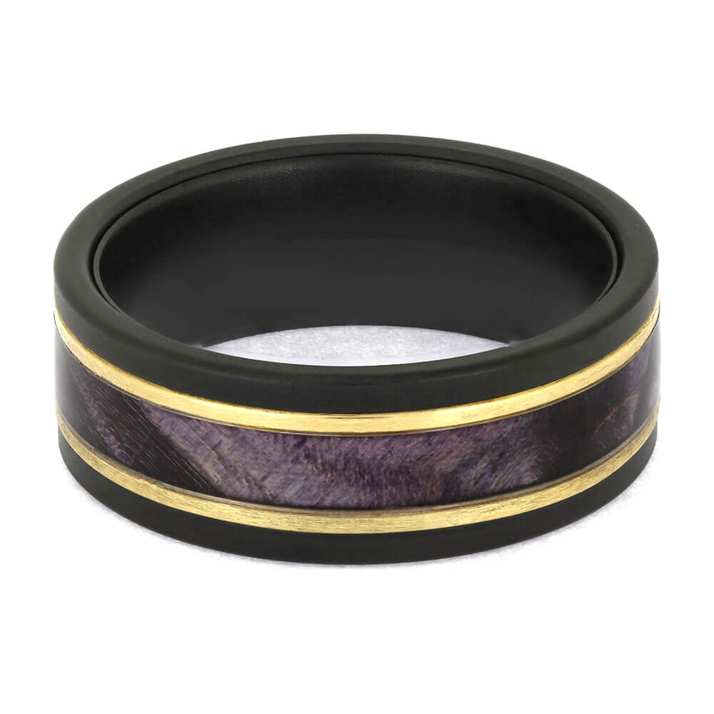 Men's Purple and Gold Ring