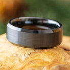 Black Ceramic Wedding Band