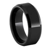 Plain Black Ceramic Wedding Band