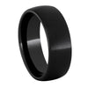 Round Black Ceramic Wedding Band