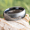 Domed Black Ceramic Wedding Band