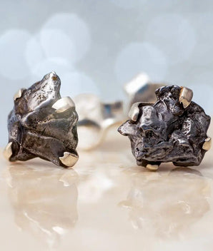 Meteorite Stud Earrings