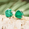 Malachite Stud Earrings