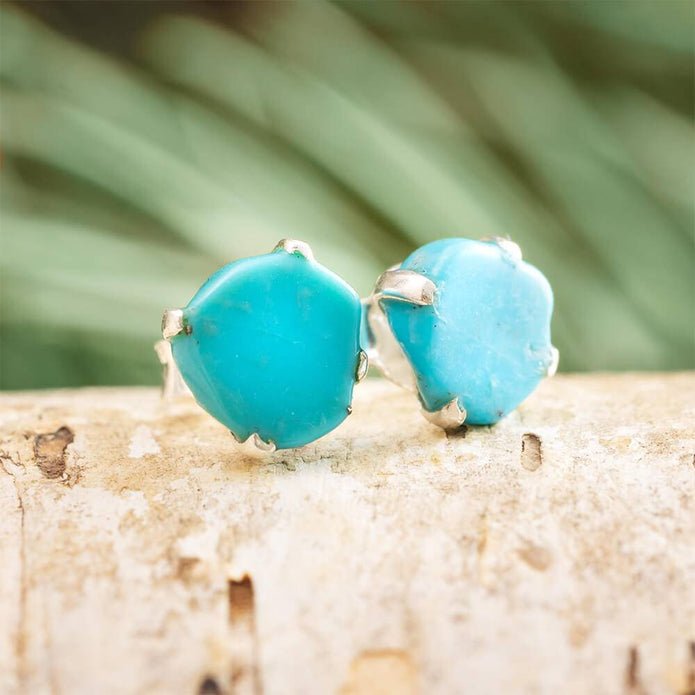 Turquoise Stud Earrings Add a Pop of Color Jewelry By Johan