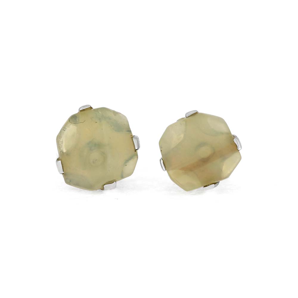 Natural Opal Stud Earrings