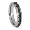 Titanium and Meteorite Wedding Band