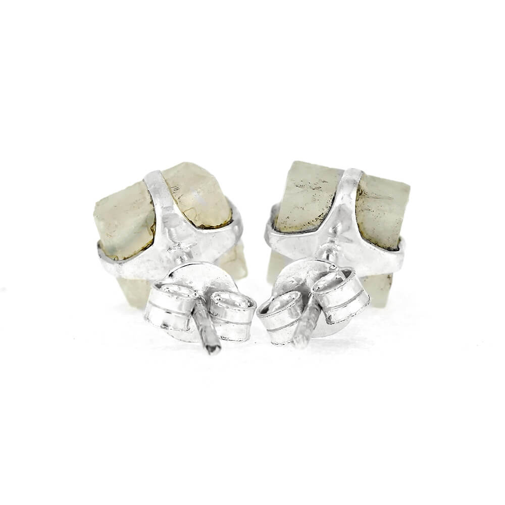 Stud Earrings with Moonstones