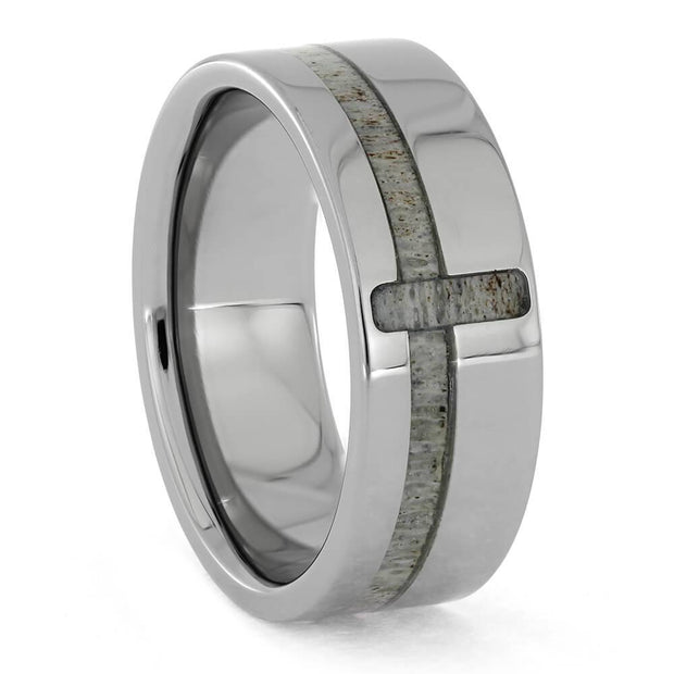 Antler Cross Ring