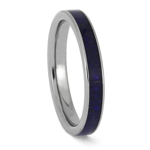 Narrow Lapis Lazuli Wedding Band