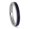 Narrow Lapis Lazuli Wedding Band