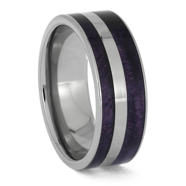 Purple Heart and Titanium Wedding Band