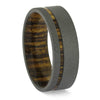 Wood and Titanium Wedding Band