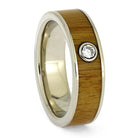 Bright Ipe Wood and Diamond Ring