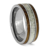 Whiskey Barrel and Antler Wedding Band