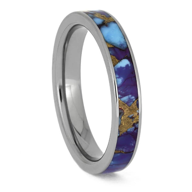 Lava Turquoise Mosaic Wedding Band