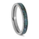 Crushed Turquoise Wedding Band