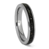 Black Stardust Wedding Band